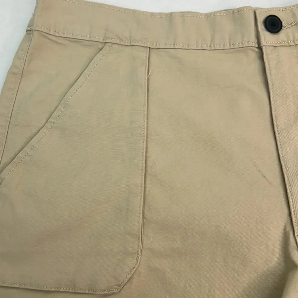 Saint John’s Bay tan elastic waist shorts size 42 NWT